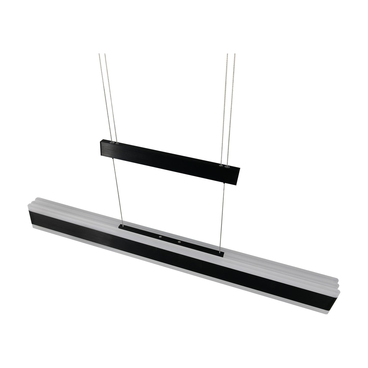 Arcola LED Up Down Linear 152cm Pendant – Matt Black