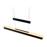 Arcola LED Up Down Linear 152cm Pendant – Matt Black