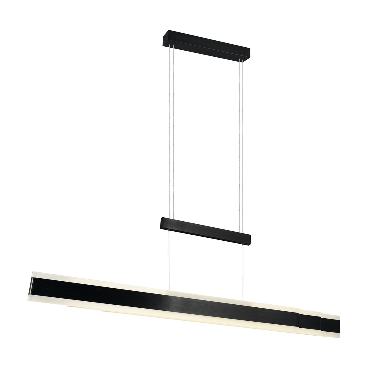 Arcola LED Up Down Linear 152cm Pendant – Matt Black