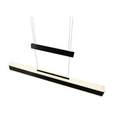 Arcola LED Up Down Linear 152cm Pendant – Matt Black