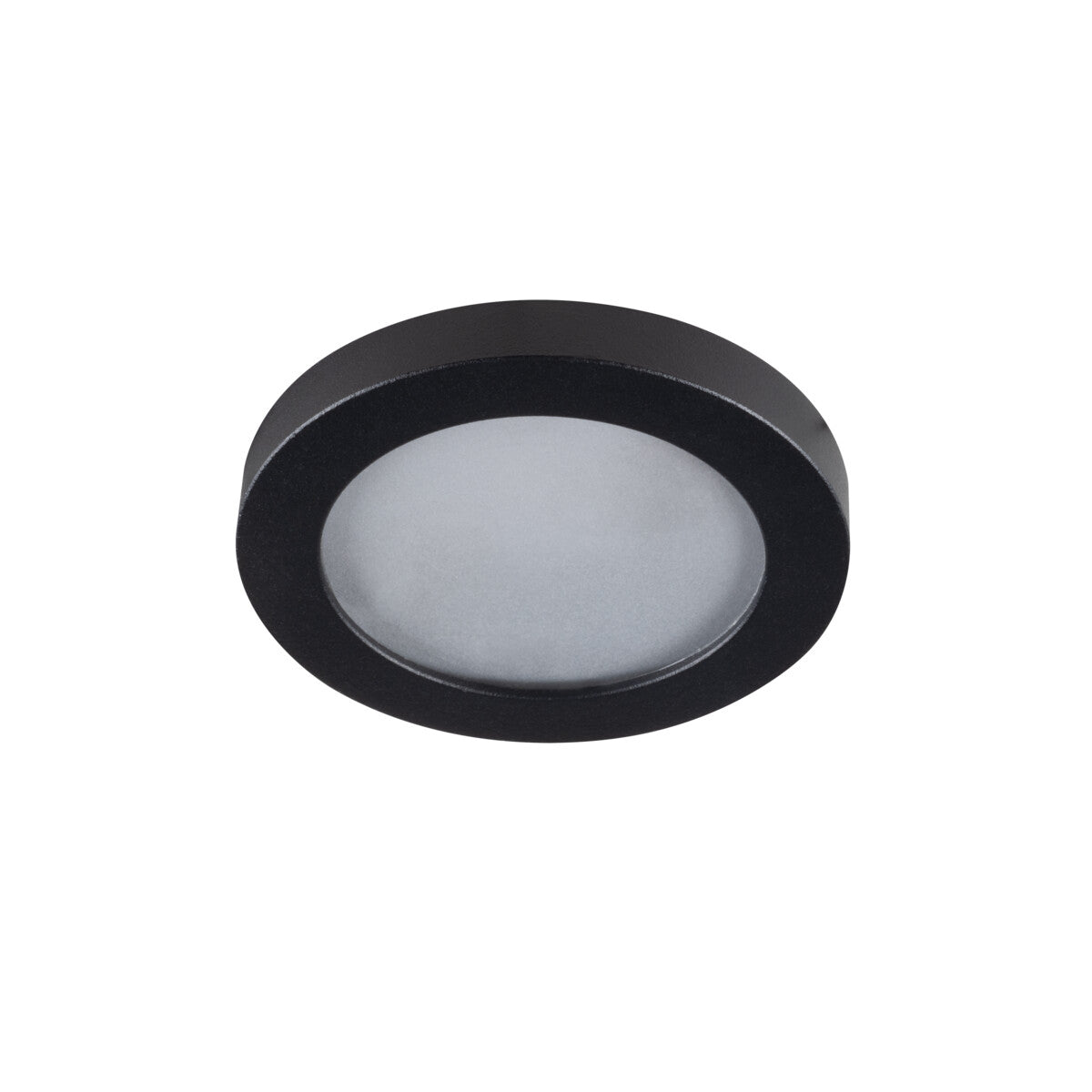 GU10 Recessed Downlight Round IP44 60mm Cut-out 10W Max - Black Flini