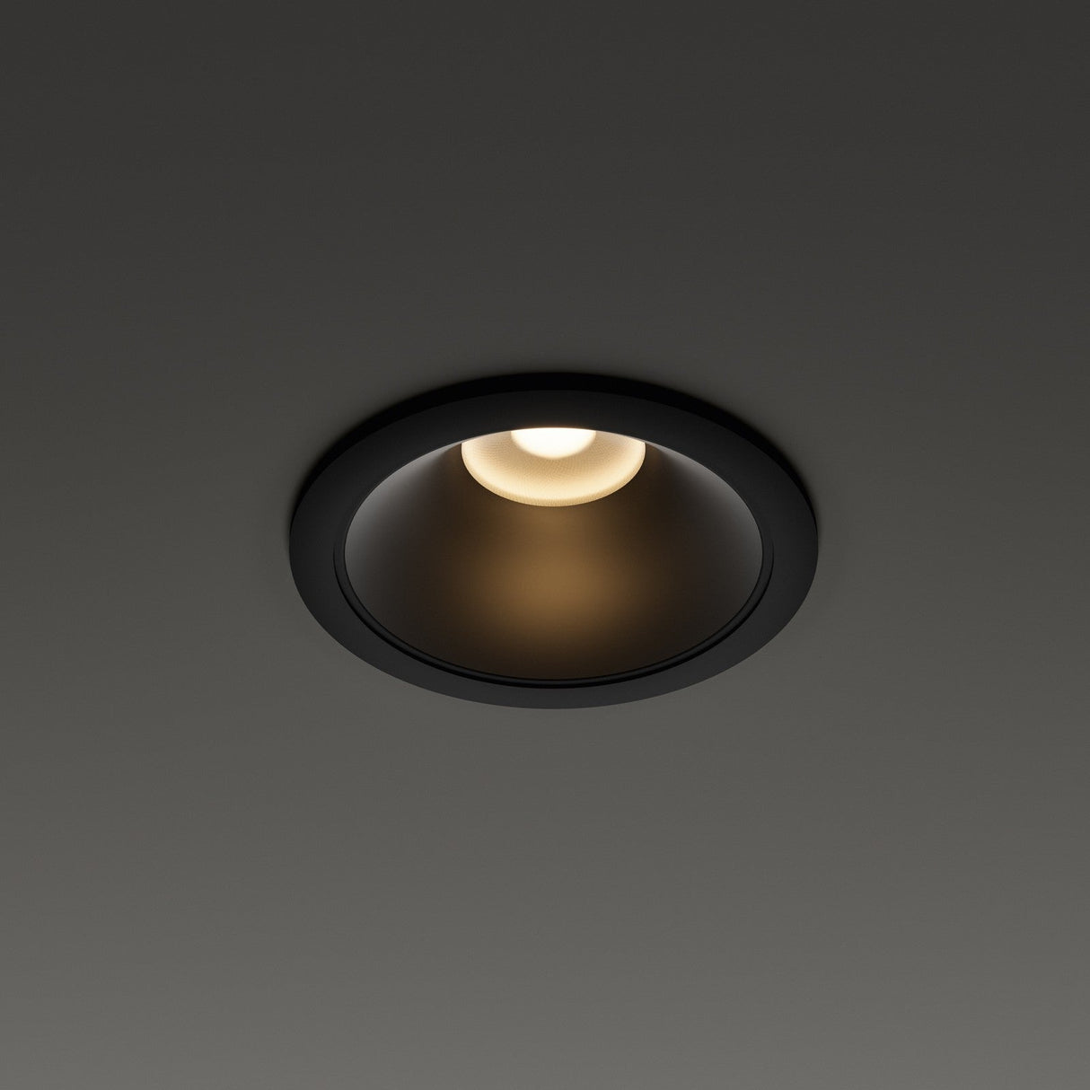 Tag Recessed Downlight 7W 3000K - Black in situ