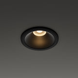 Tag Recessed Downlight 7W 3000K - Black in situ
