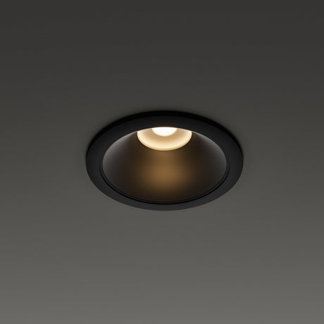 Tag Recessed Downlight 7W 3000K - Black in situ