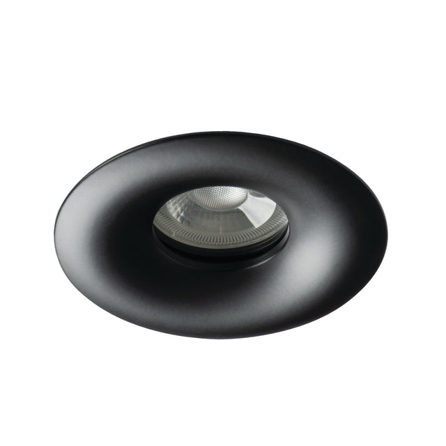 Droxy Round IP65 Recessed GU10 Spotlight - Black