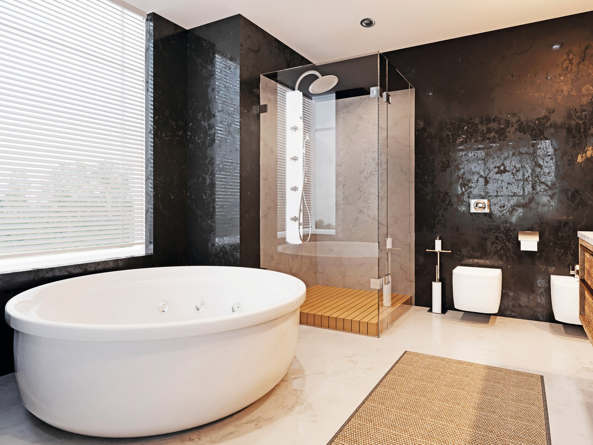 Droxy Round IP65 Recessed GU10 Spotlight - Black