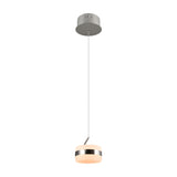 Dios LED Glass Pendant – Satin Nickel