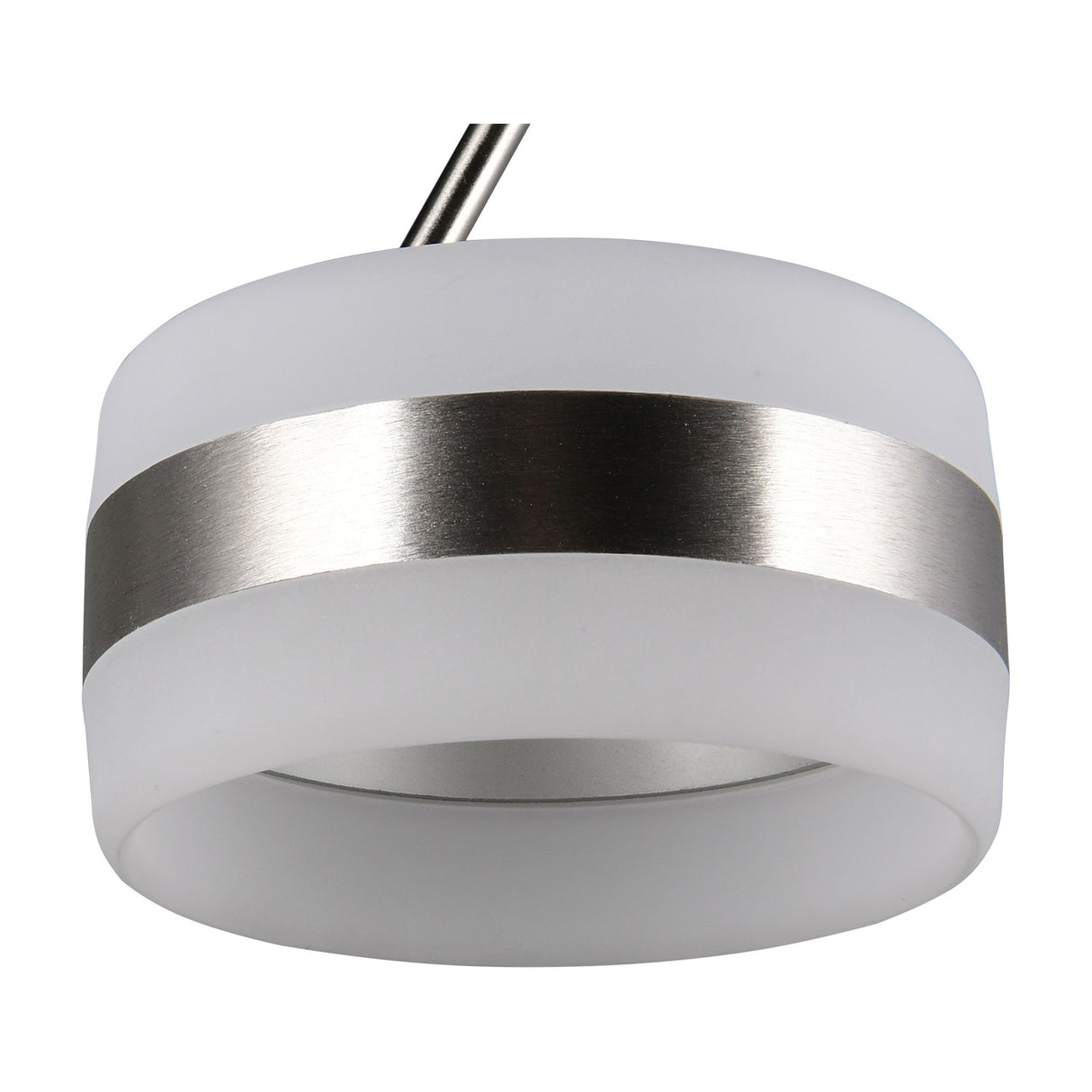 Dios LED Glass Pendant – Satin Nickel