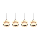 Dios 4 Light LED Glass Chandelier – Satin Nickel