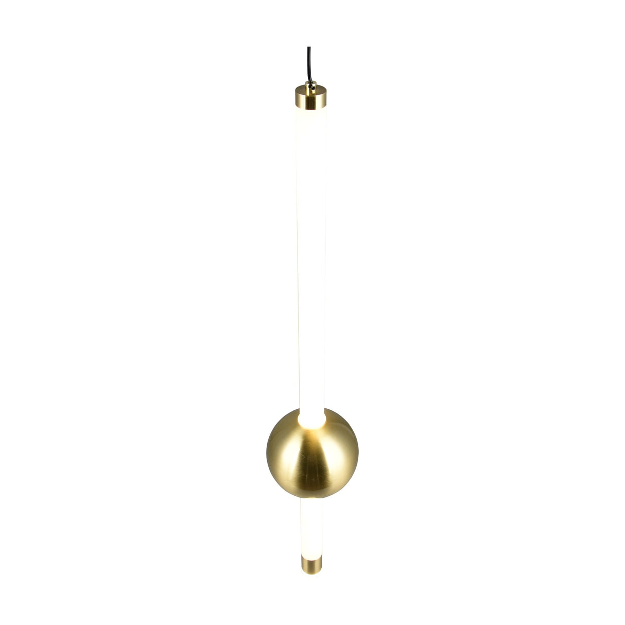 Melita LED Globe Pendant – Satin Brass