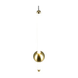 Melita LED Globe Pendant – Satin Brass
