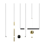 Melita 3 Light LED Glass Chandelier – Black & Gold