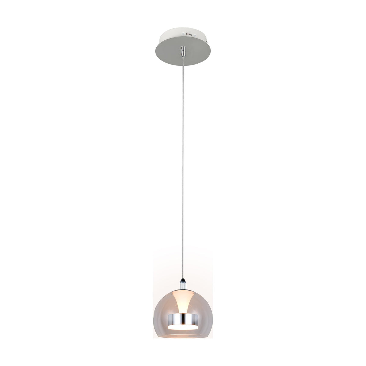 Flynt LED Globe Pendant – Chrome