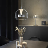 Flynt LED Globe Pendant – Chrome
