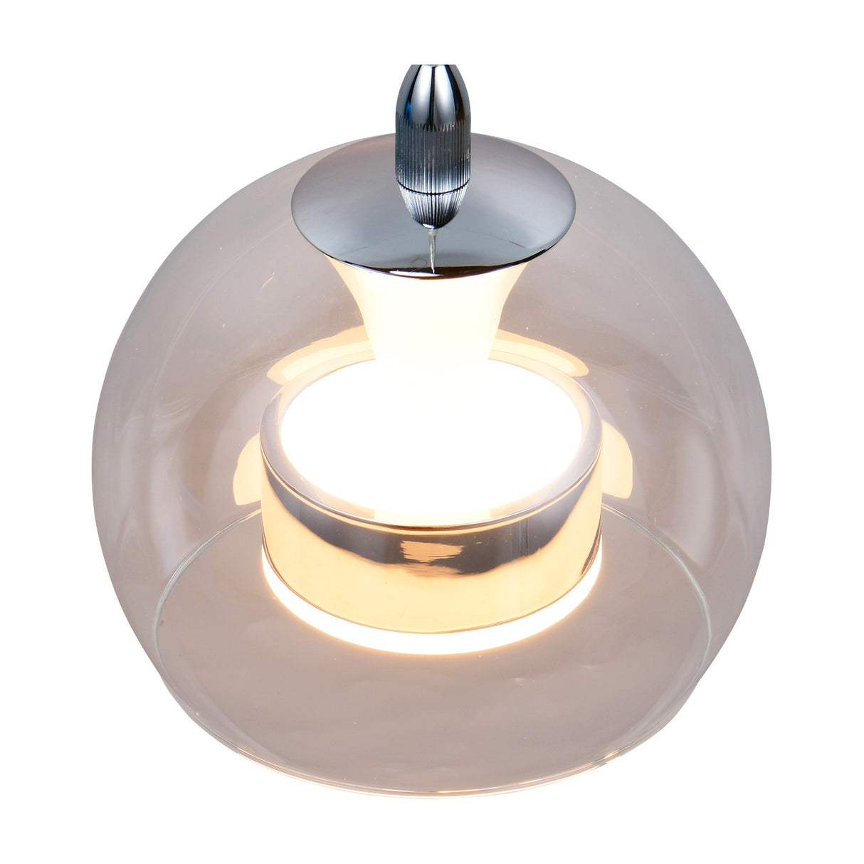 Flynt LED Globe Pendant – Chrome