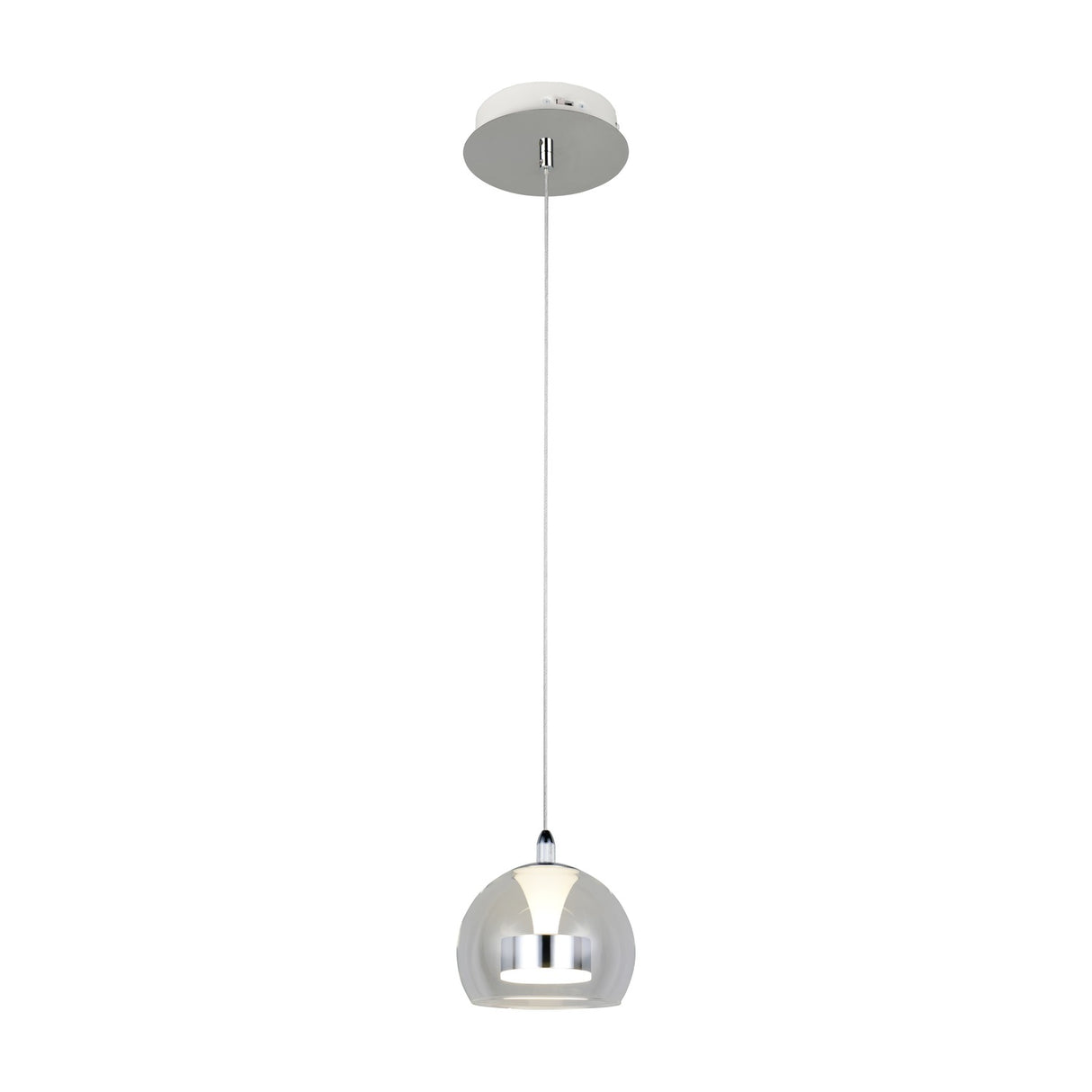 Flynt LED Globe Pendant – Chrome