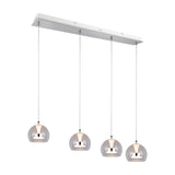Flynt 4 Light LED Globe Chandelier – Chrome