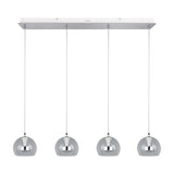 Flynt 4 Light LED Globe Chandelier – Chrome