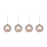 Flynt 4 Light LED Globe Chandelier – Chrome