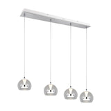 Flynt 4 Light LED Globe Chandelier – Chrome