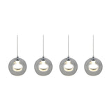 Flynt 4 Light LED Globe Chandelier – Chrome