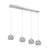 Flynt 4 Light LED Globe Chandelier – Chrome