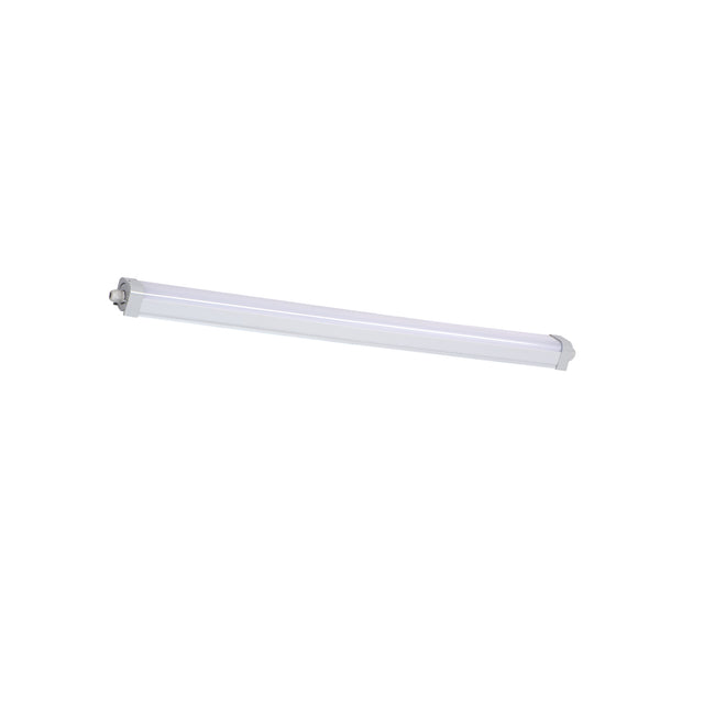 Kanlux TP Strong 60W Weatherproof LED Batten IP65 in white, shown on a plain white background.