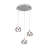 Flynt 3 Light LED Globe Chandelier – Chrome
