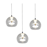 Flynt 3 Light LED Globe Chandelier – Chrome