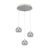 Flynt 3 Light LED Globe Chandelier – Chrome