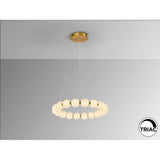 Roxan Dimmable LED Circular Suspension Light 30W 3000K - Brushed Gold