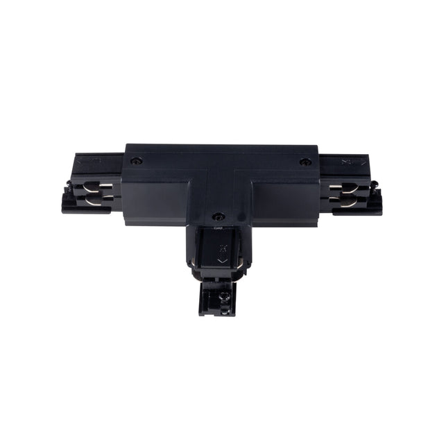 Black T-Connector for Track - Con Llr Black IP20