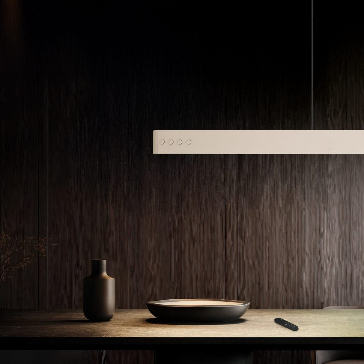 Donegal LED Up Down Linear Pendant – Warm Beige