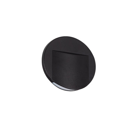 Erinus Round 0.8W 12V LED Step Light Ø80 Warm White - Black