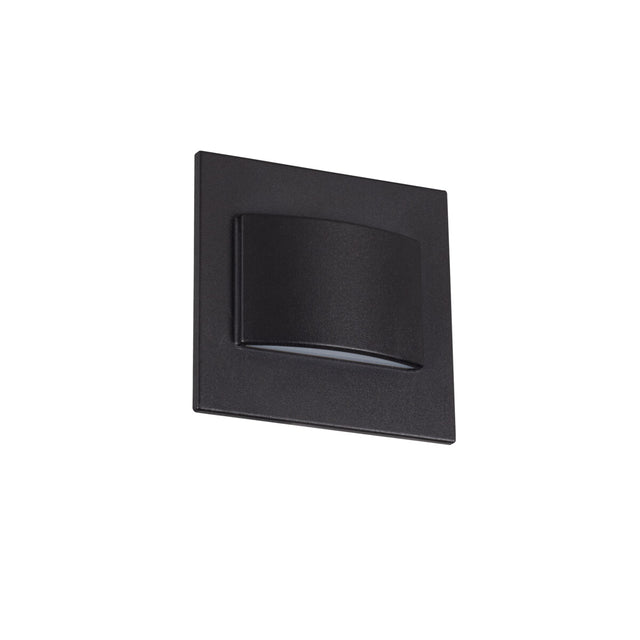 Erinus 80x20 1.5W Recessed LED Step Light 12V Warm White - Black