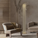 Kalvenne LED Glass Floor Lamp - Satin Bronze
