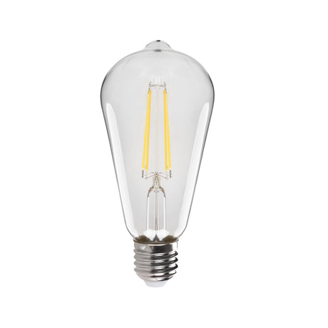 E27 GLS 7W Filament ST64 60W-eq 320° 806lm LED Bulb - Cool White