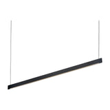 Steel Linear Pendant Light Adjustable Wide - Black