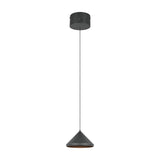 Laguna LED Cone 18cm Pendant – Matt Black
