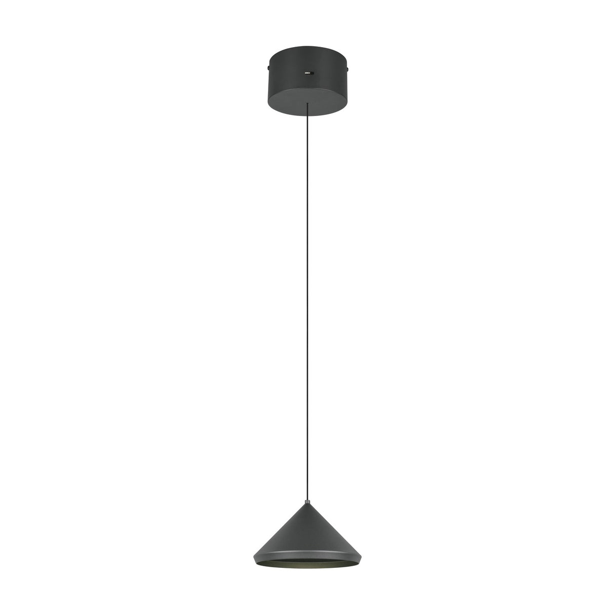 Laguna LED Cone 18cm Pendant – Matt Black