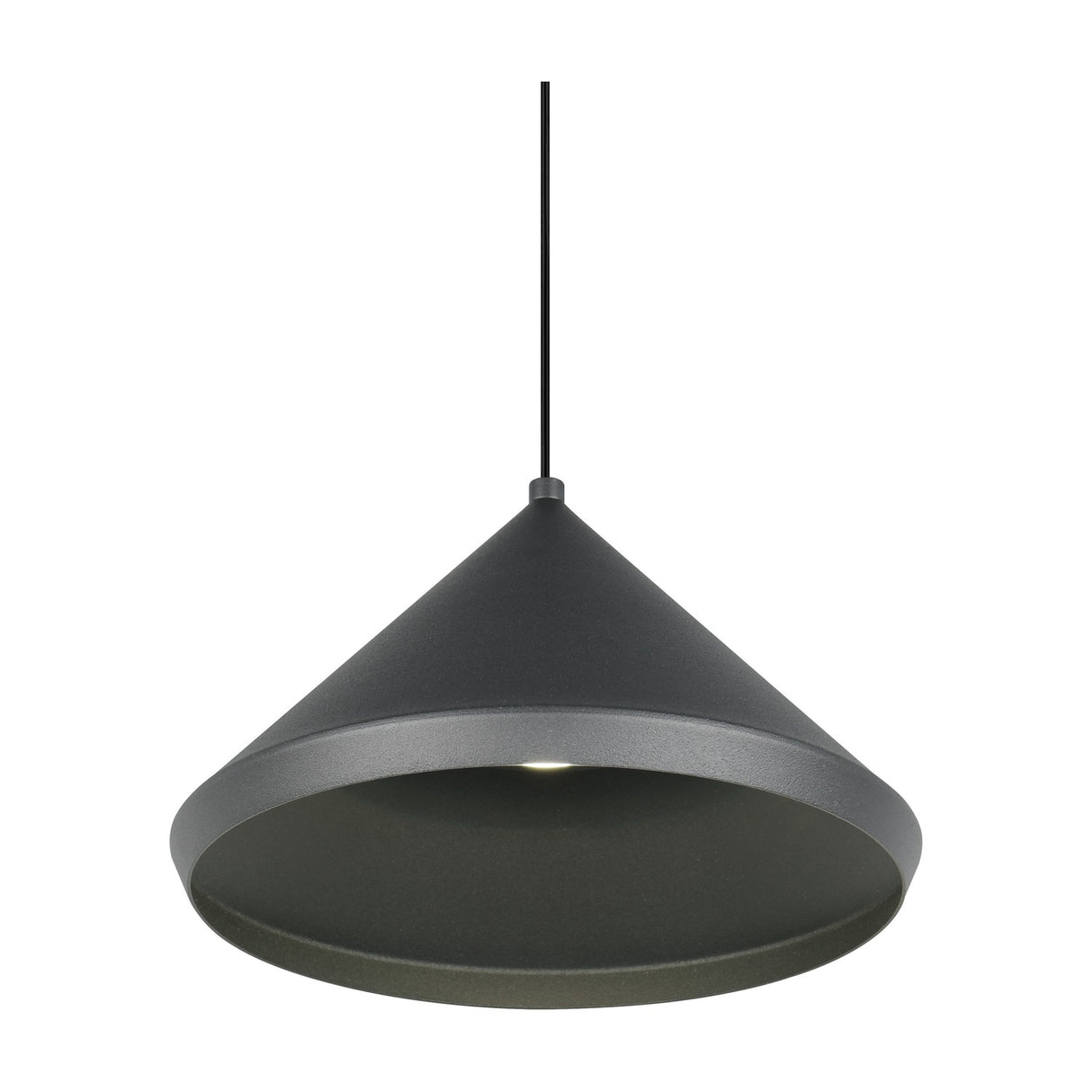 Laguna LED Cone 18cm Pendant – Matt Black