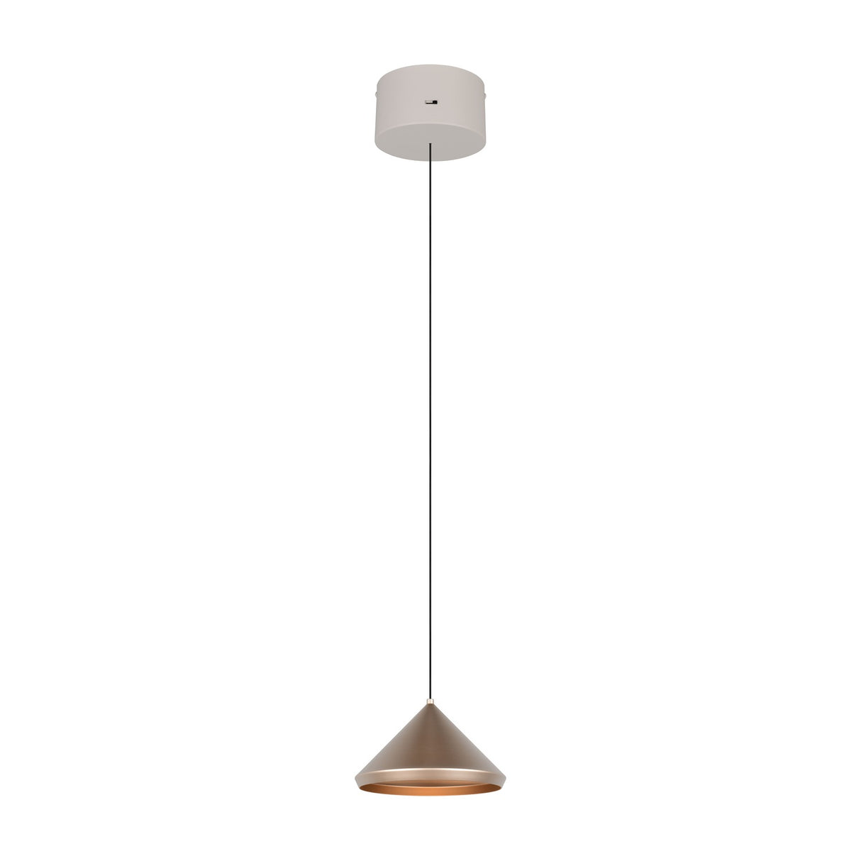 Laguna LED Cone 18cm Pendant – Coffee