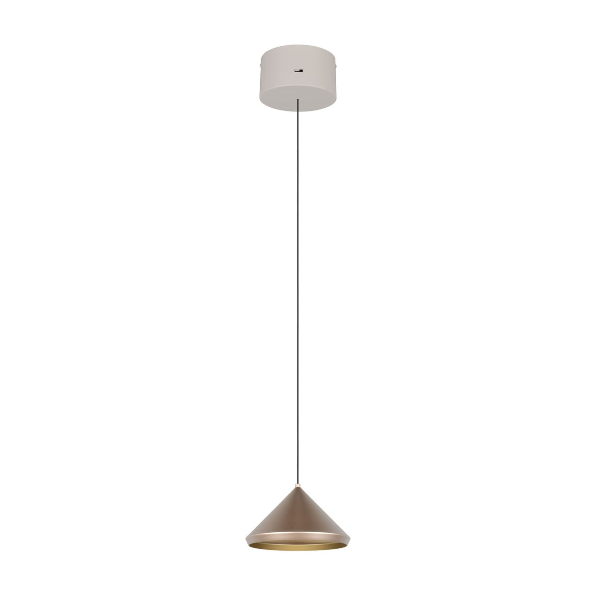 Laguna LED Cone 18cm Pendant – Coffee