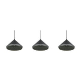Laguna 3 Light LED Cone Chandelier – Matt Black
