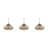 Laguna 3 Light LED Cone Chandelier – Coffee