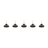 Laguna 5 Light LED Cone Chandelier – Matt Black