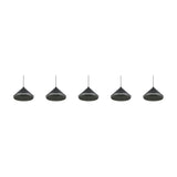 Laguna 5 Light LED Cone Chandelier – Matt Black