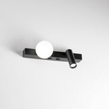Binomio Wall Light - Brushed Brass & Opal Acrylic in situ