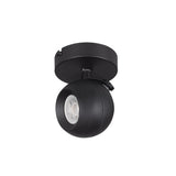 Galoba Ø100 GU10 Round Ceiling Light - Black