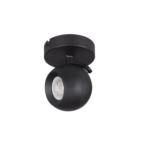 Galoba Ø100 GU10 Round Ceiling Light - Black